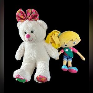 Girl Scout doll and build a bear with bow